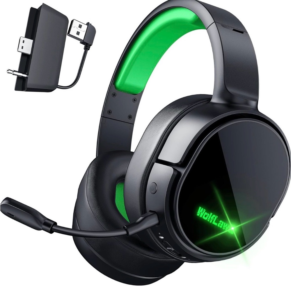 WOLF Gaming Headset - Black and Green
